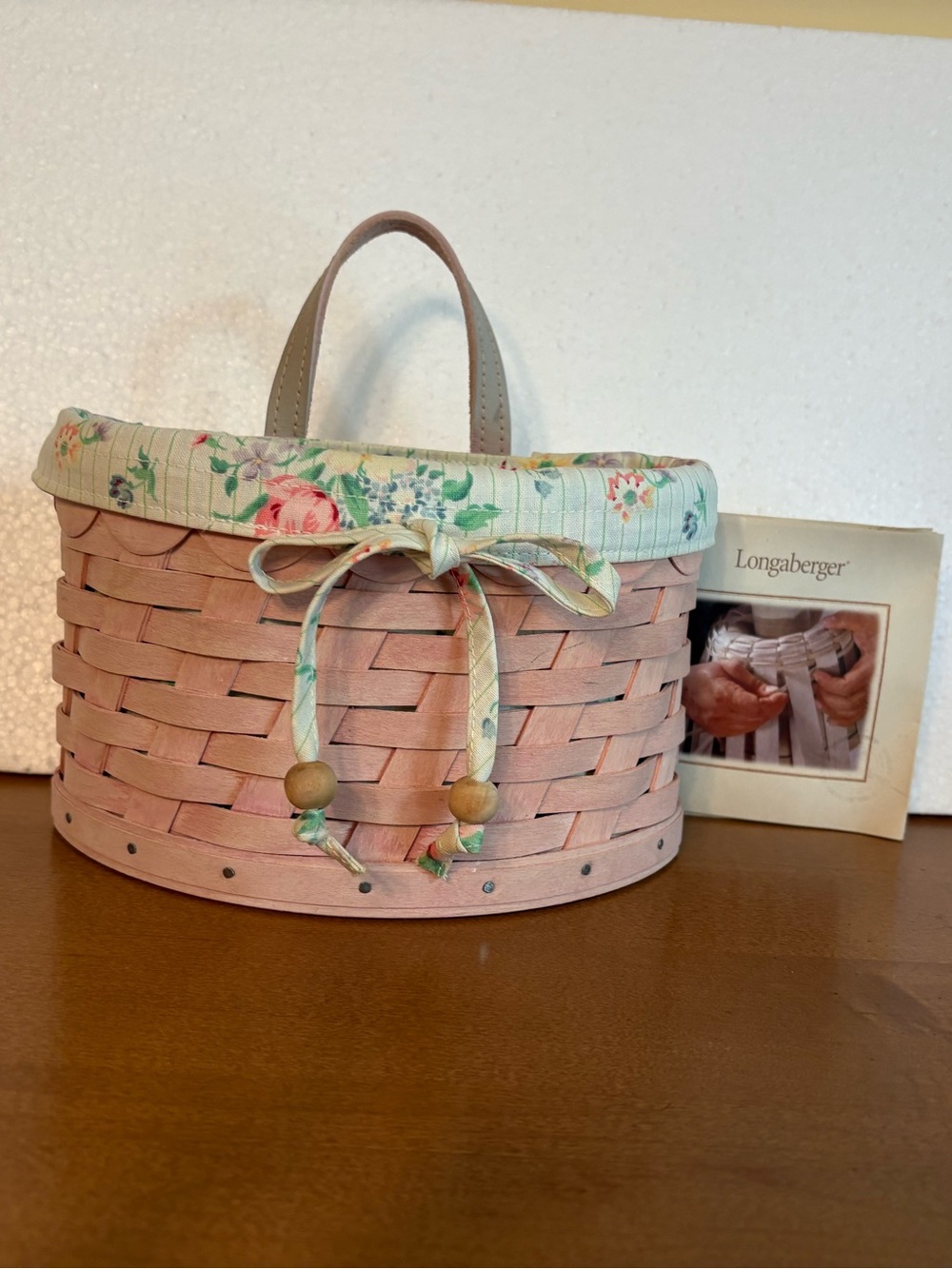 2006 Longaberger Horizon of Hope Basket Protector Fabric Drawstring with Handle - Picture 6 of 6